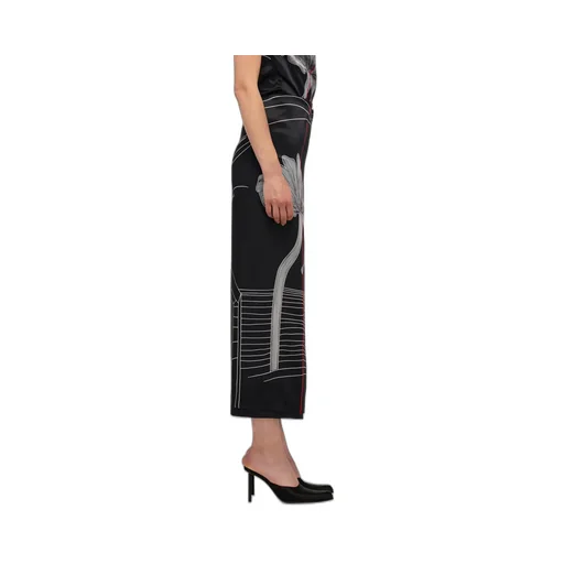 Salvatore Ferragamo Printed Longline Skirt