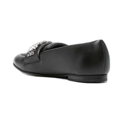Casadei Embellished Slip-On Flat Shoes