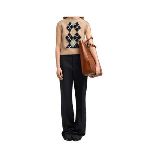 Ami Ami Paris Argyle Sleeveless Jumper