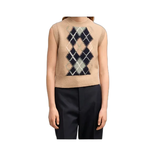 Ami Ami Paris Argyle Sleeveless Jumper
