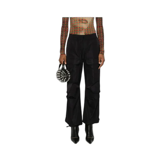 Pleat-Detail Cargo Pants