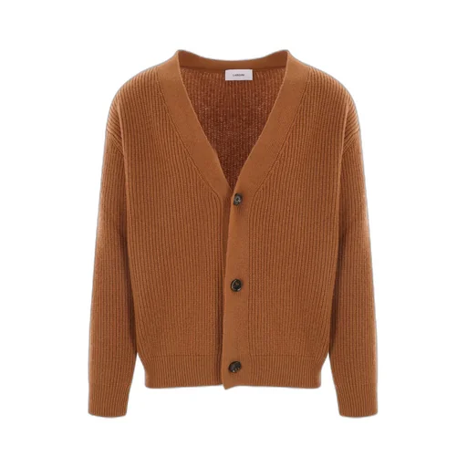 Lardini V-Neck Button-Up Cardigan