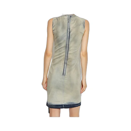 Rick Owens Drkshdw Crewneck Sleeveless Denim Dress
