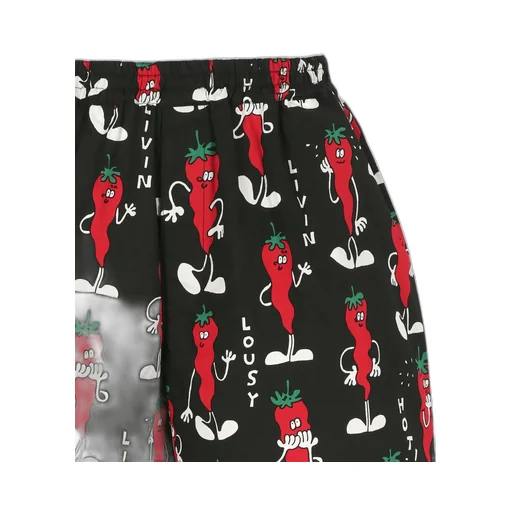 Junya Watanabe Man Graphic-Printed Elasticated Waistband Shorts