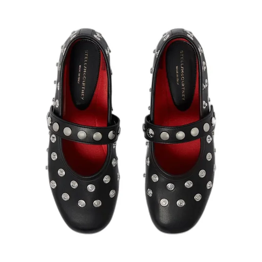 Stella Mccartney Embellished Round Toe Ballerinas