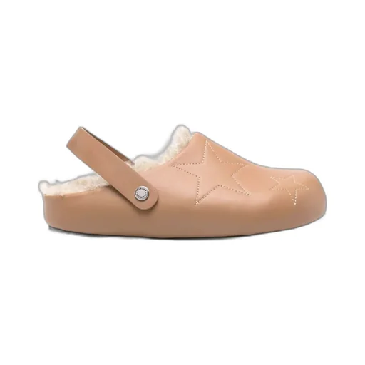 Stella Mccartney Star Stitched Slip-On Slippers