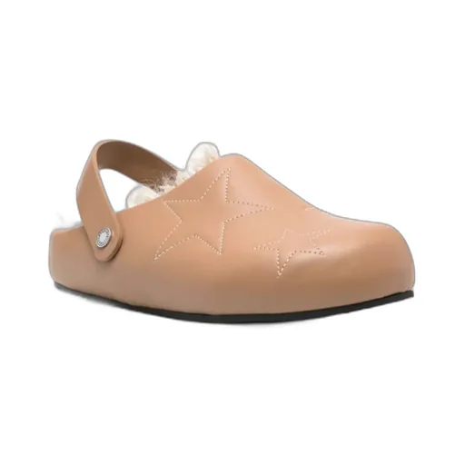 Stella Mccartney Star Stitched Slip-On Slippers