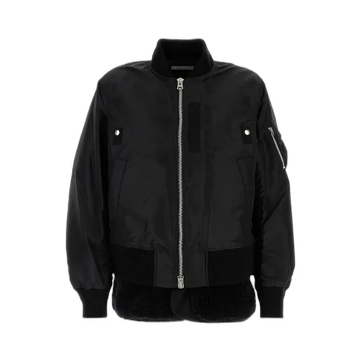 Sacai Buttoned Long-Sleeved Bomber Jacket
