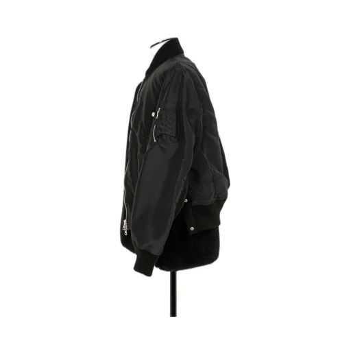 Sacai Buttoned Long-Sleeved Bomber Jacket
