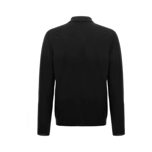 Zanone Long-Sleeved Fine-Knit Polo Shirt
