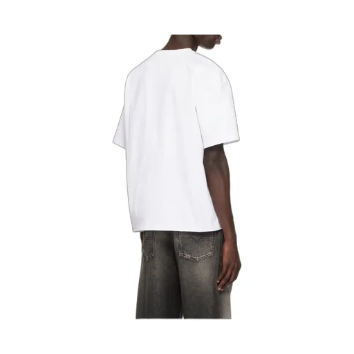 Ganni T-Shirt With Logo And Shimmering Appliques