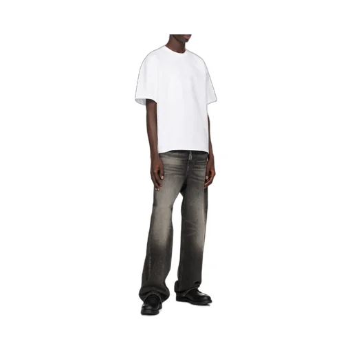 Ganni T-Shirt With Logo And Shimmering Appliques