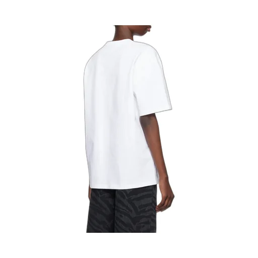 Ganni T-Shirt With Logo And Shimmering Appliques