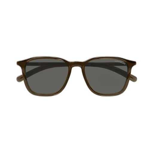 Translucent Rectangle-Frame Sunglasses