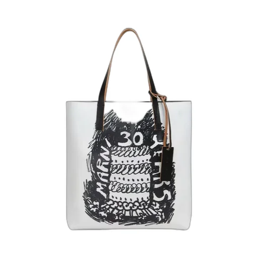 Marni 30Th Anniversary Print Two-Toned Tribeca Tote Bag