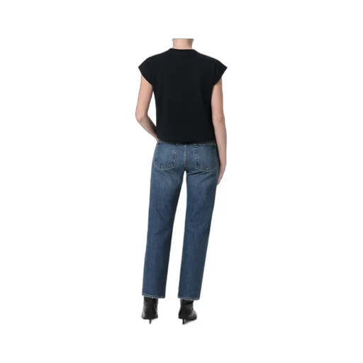 Agolde Valen Cropped Straight-Leg Jeans