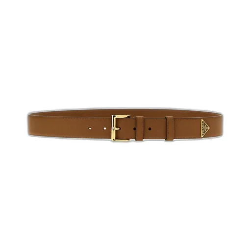 Prada Logo Plaque Buckled Belt