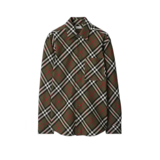 Burberry Long Sleeved Checked Buttoned Shirt