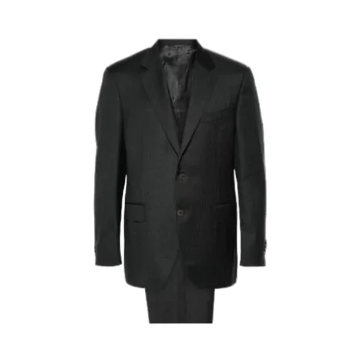 Pinstriped Single-Breasted Suit