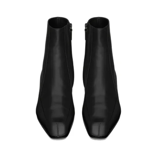 Saint Laurent Augustin Zip Detailed Ankle Boots