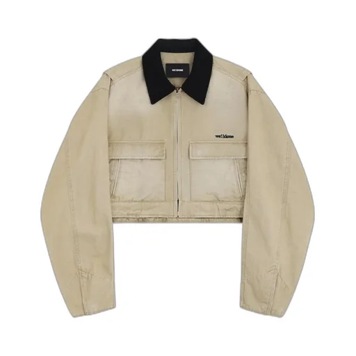 Oxford Cropped Denim Jacket