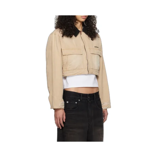 Oxford Cropped Denim Jacket
