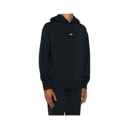 Rubberised-Logo Cotton Hoodie