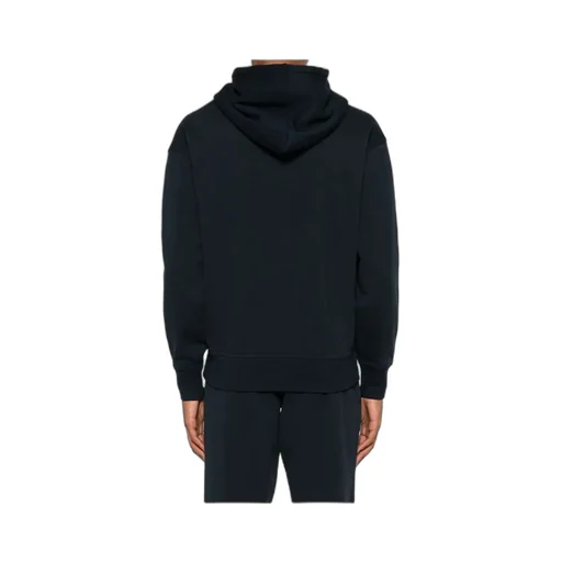Rubberised-Logo Cotton Hoodie