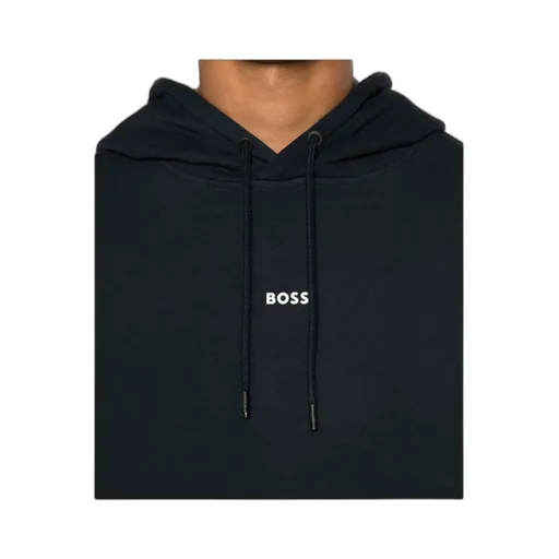 Rubberised-Logo Cotton Hoodie