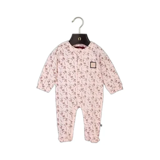 Teddy-Print Cotton Romper