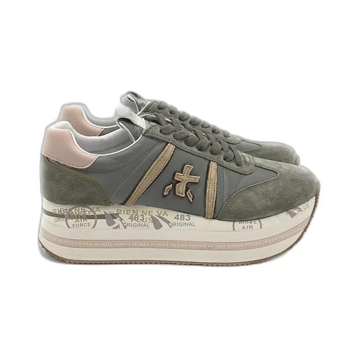 Logo Thick Sole Low-Cut Casual Shoes
