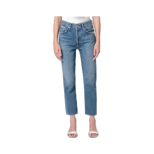Agolde High Waisted Straight-Leg Jeans