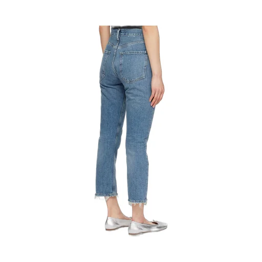 Agolde High Waisted Straight-Leg Jeans
