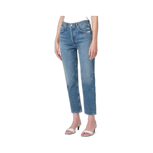 Agolde High Waisted Straight-Leg Jeans