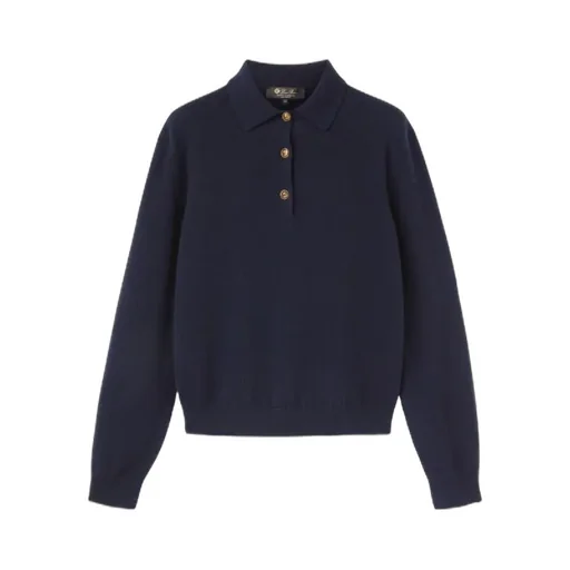 Loro Piana Long-Sleeved Knitted Polo Jumper