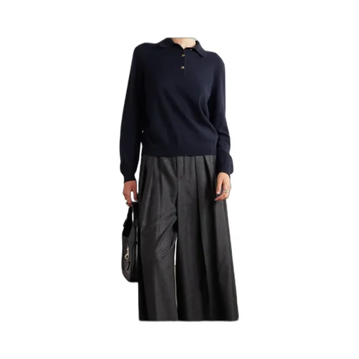 Loro Piana Long-Sleeved Knitted Polo Jumper