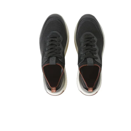 Loro Piana Round-Toe Lace-Up Sneakers