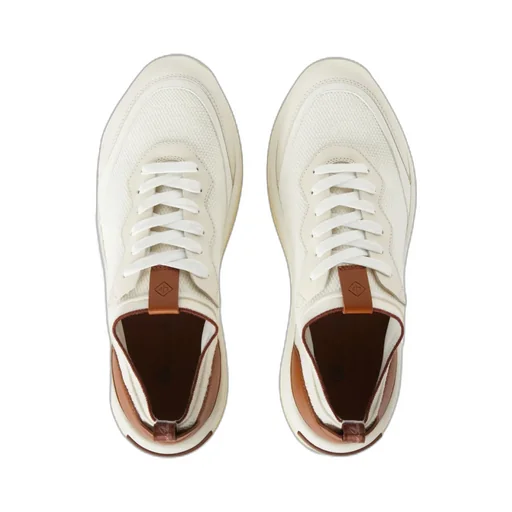 Loro Piana Round-Toe Lace-Up Sneakers