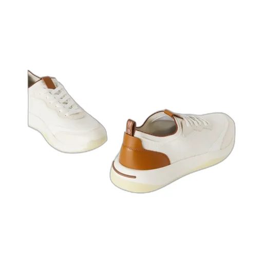 Loro Piana Round-Toe Lace-Up Sneakers