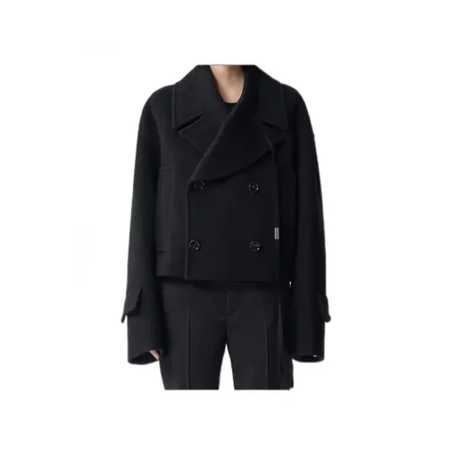 Ann Demeulemeester Davin Double-Breasted Short Caban
