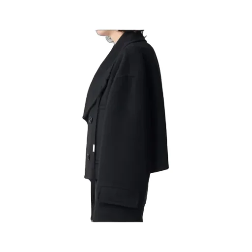 Ann Demeulemeester Davin Double-Breasted Short Caban