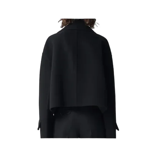 Ann Demeulemeester Davin Double-Breasted Short Caban