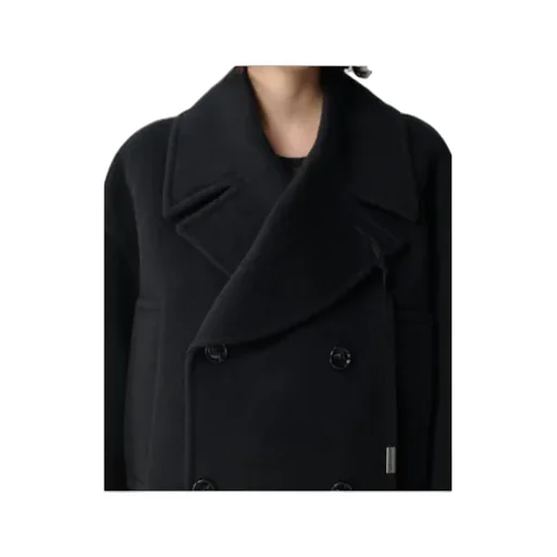 Ann Demeulemeester Davin Double-Breasted Short Caban