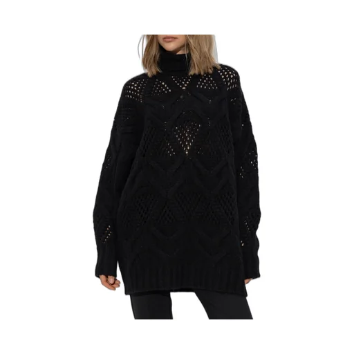 Diamond-Knit Maxi Jumper