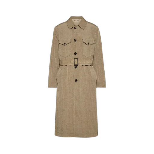Maison Margiela Drop Shoulder Belted Trench Coat