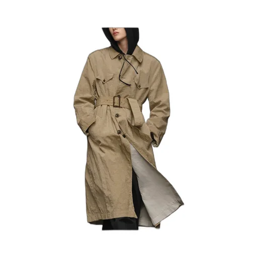 Maison Margiela Drop Shoulder Belted Trench Coat