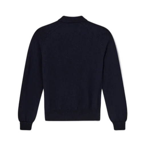 Long-Sleeved Polo-Neck Sweater