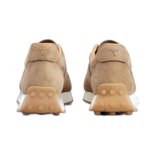 Panelled Suede Lace-Up Sneakers