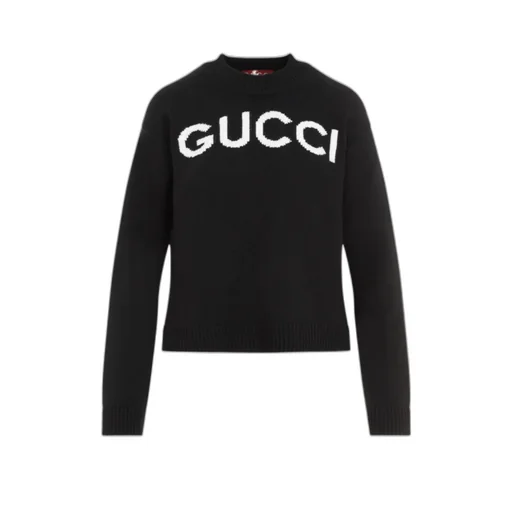 Gucci Logo Intarsia Knit Sweater