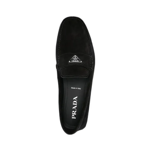 Prada Triangle-Logo Slip-On Loafers